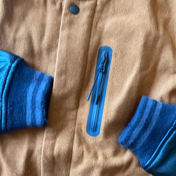 Leather Nike bomber jacket. Size M - Picture 2 of 7